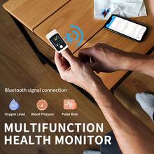 🔥Sale 50% Off🔥 Smart Dual Function Monitor – Finger Pulse Oximeter & Blood Pressure, Bluetooth Enabled