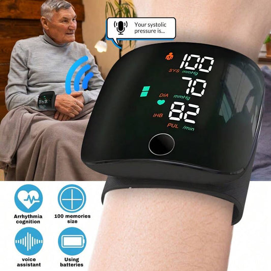 🔥Hot Deal – 50% OFF🔥 Digital Wrist BP Monitor with LED Touch Screen & Dual 99-Reading Memory – Home Use