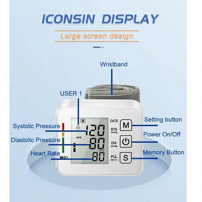 ⚡Mega Sale – 50% OFF⚡Automatic Wrist Blood Pressure Monitor Portable & Accurate